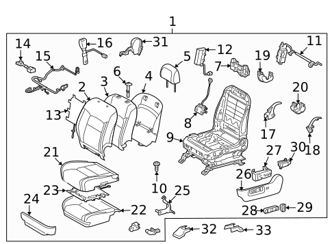 Front Seat Components for 2010 Toyota Land Cruiser #0
