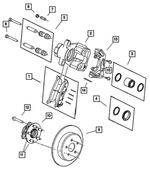 6101959 - Service Brakes: Hex Head Screw And Washer, Mounting for Mopar Image