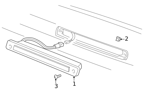 High Mounted Stop Lamp for 2006 Pontiac Montana #0