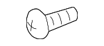 10400756 - Electrical: Stop Lamp Assembly Bolt for Buick: Terraza | Chevrolet: Uplander, Venture | Oldsmobile: Silhouette | Pontiac: Montana, Trans Sport | Saturn: Relay Image