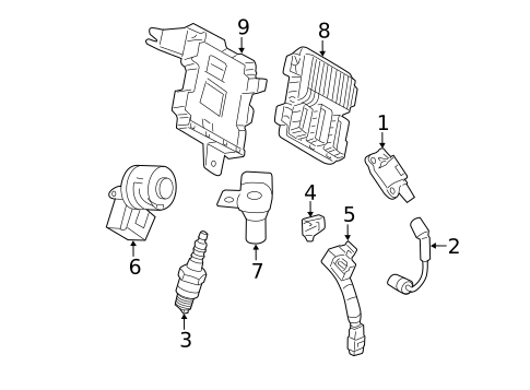 Ignition Wire & Related Components for 2012 Cadillac CTS #0