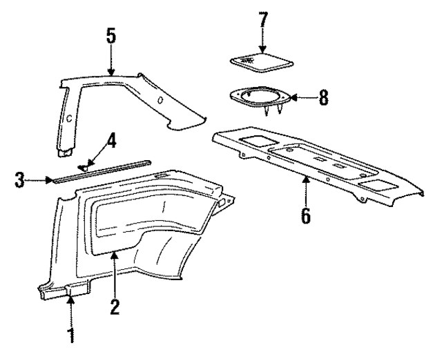 1991  1991 Hyundai Speaker Cover 9636223101MB