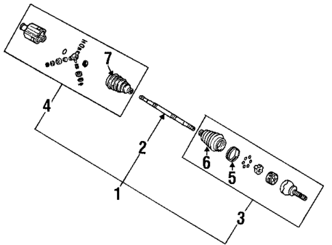 Drive Axles for 1993 Cadillac Eldorado #0