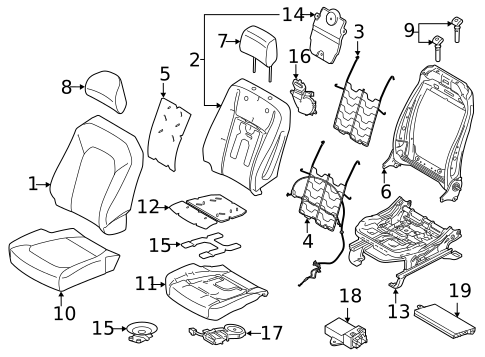 Passenger Seat Components for 2022 Ford F-150 #0