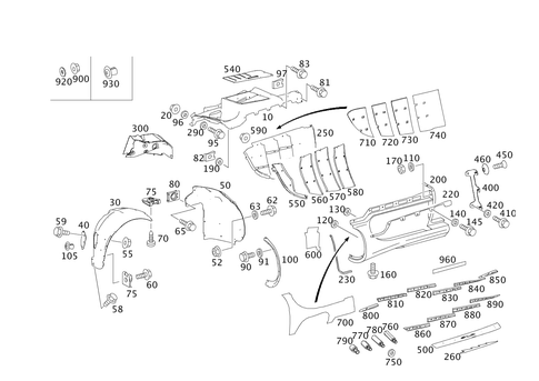 Front Fender for 2009 Mercedes-Benz SLR McLaren #0