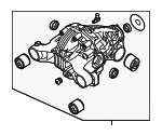 9703500112X - Suspension: Differential Assembly for Porsche: Panamera Image