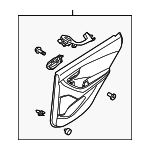 833053X073RKK - : 2014-2016 Hyundai Elantra - Door Trim Panel for Hyundai: Elantra Image