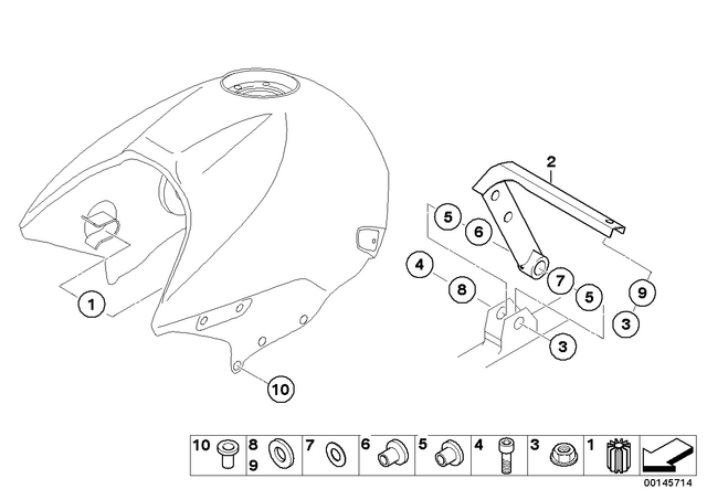 16117654340 - : Holder - Switch for BMW-Motorrad Image