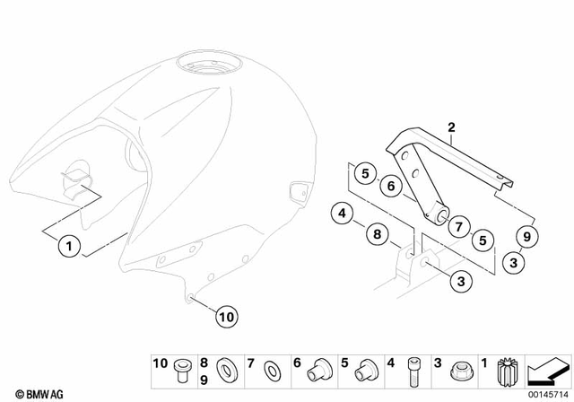 16117654340 - : Holder - Switch for BMW-Motorrad Image