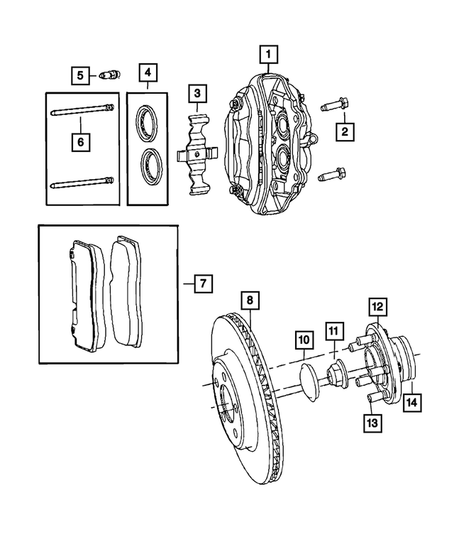 5174318AA - Brakes: Disc Brake Boot Kit, Left for Mopar Image
