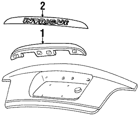 Exterior Trim - Trunk for 1999 Oldsmobile Intrigue #0