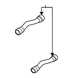 992121107 - Cooling System: Connector Hose for Porsche Image