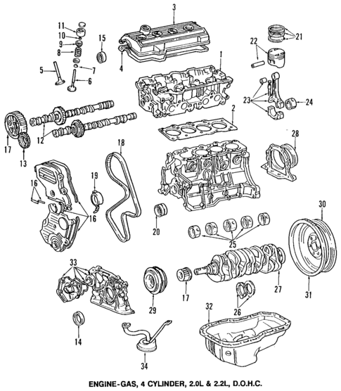 Engine Parts for 1994 Toyota Camry #0