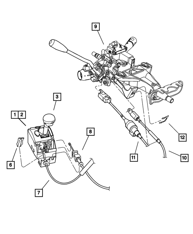 4578171AC - Automatic Transaxle 4 Speed: Gearshift Lever for Mopar Image image