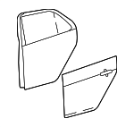 670040D300 - : Door Shell for Toyota: Yaris Image