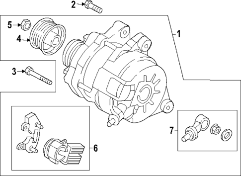 Alternator for 2019 Mazda CX-5 #0