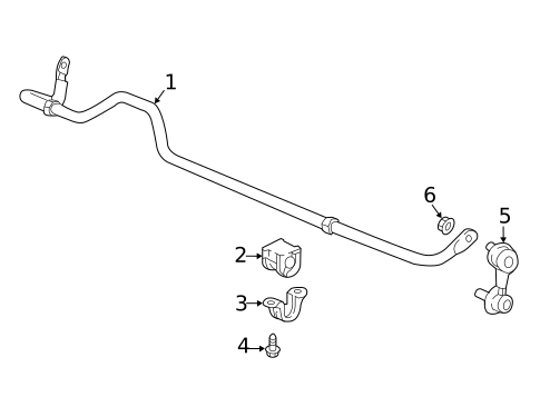 Stabilizer Bar & Components for 2024 Honda Odyssey #0