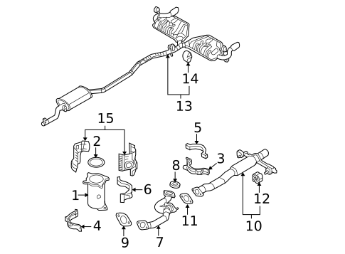 Exhaust Components for 2007 Ford Edge #0