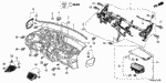 77615TR0A11ZB - Interior/Bumper: OUTLET ASSY., CENTER *NH781L* (PASSENGER SIDE) (MOCHA GRAY) for Honda Image