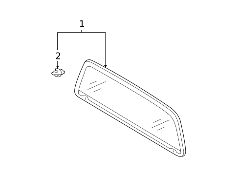 Glass & Hardware - Back for 2011 Toyota Tundra #2
