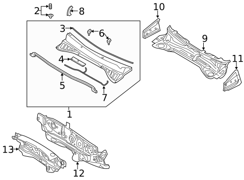 Cowl for 2019 Kia Sorento #0