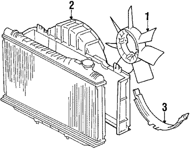 1636141090 - Cooling System: Engine Cooling Fan Clutch Blade for Toyota Image