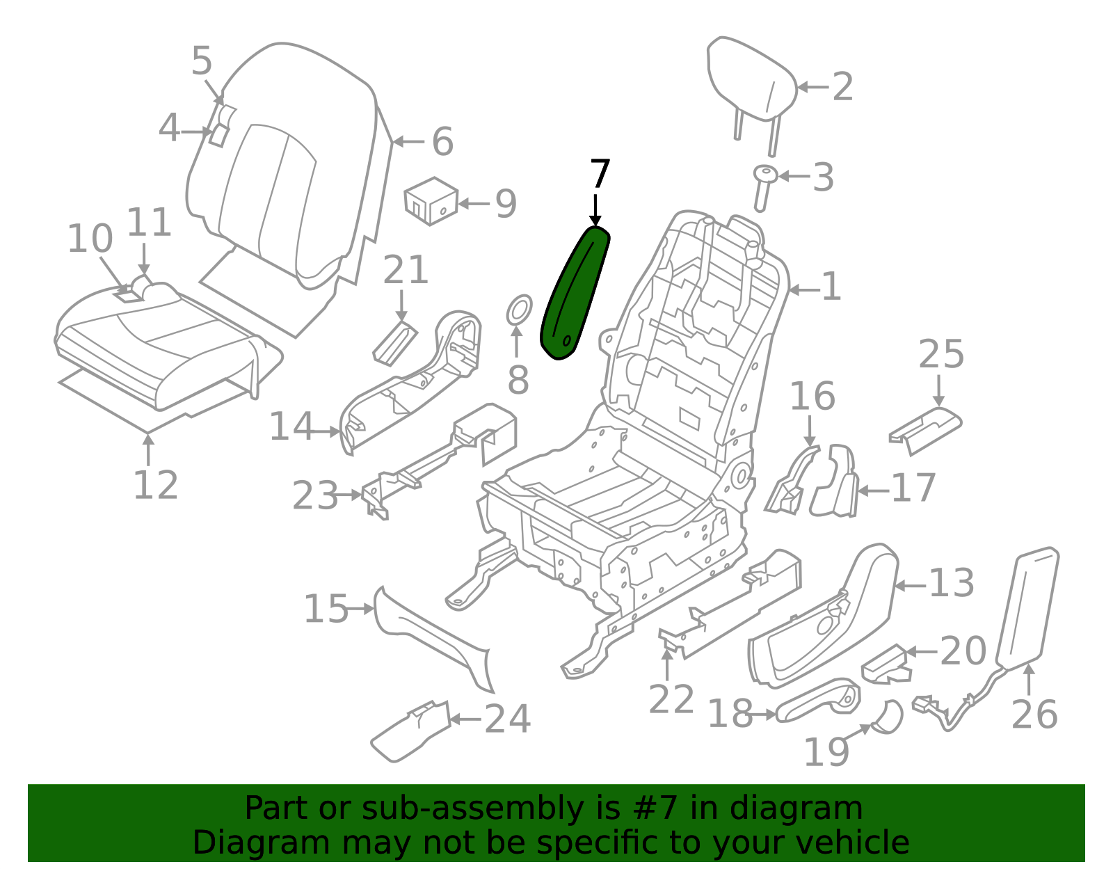 87750-1JA4C - Seat Armrest 2011-2017 Nissan Quest | Sullivan Brothers ...