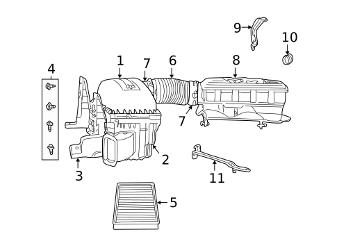 Air Intake for 2004 Dodge Ram 1500 #0