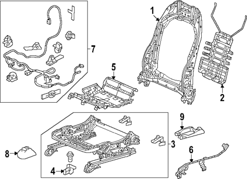Air Bag Components for 2024 Honda CR-V #2