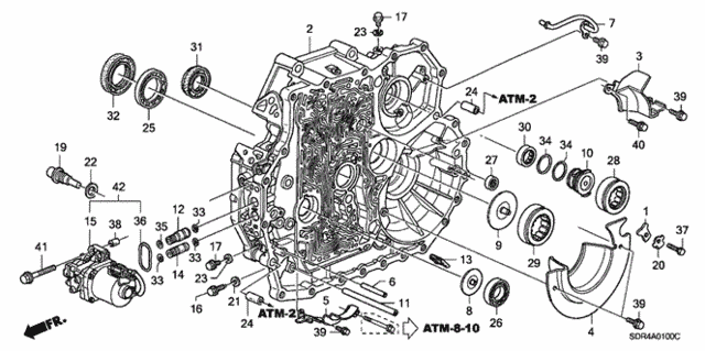 AT Torque Converter Case for 2007 Honda Accord #0