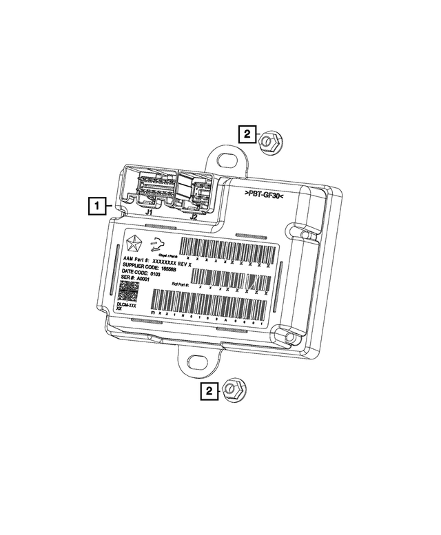 68451234AB - Electrical: Transfer Case Control Module for Mopar Image
