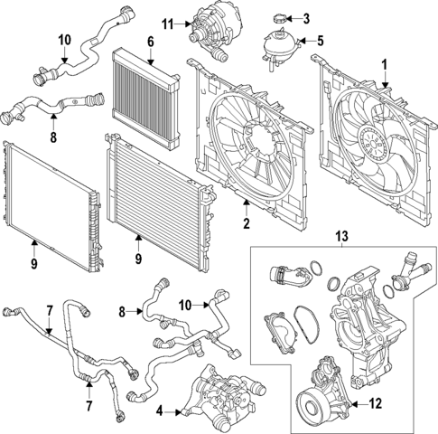 Cooling System for 2024 BMW 750e xDrive #0