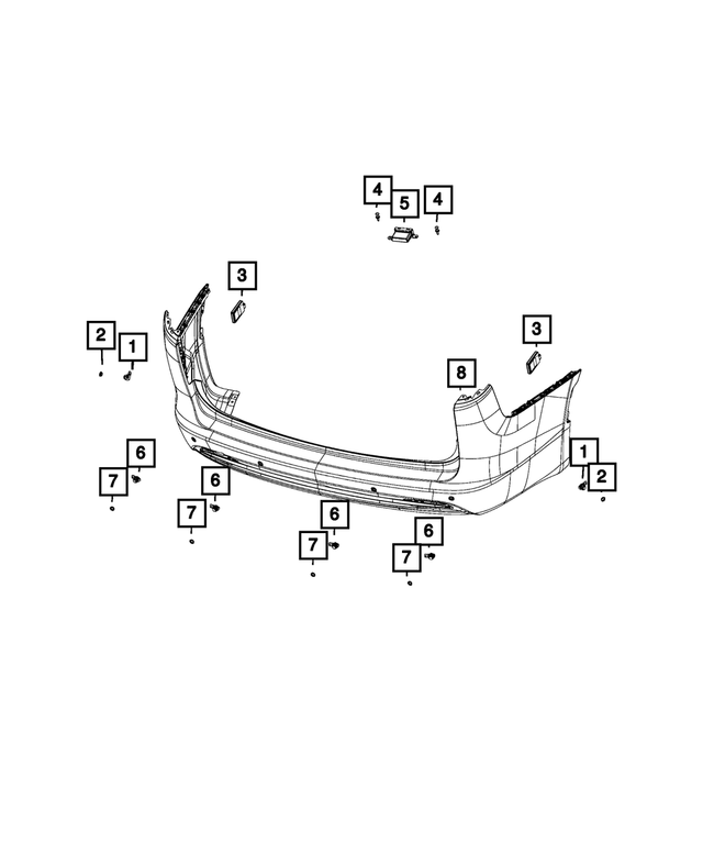 5XG31KBXAA - Electrical: Park Assist Sensor, Right &amp; Left, Outer for Mopar Image image