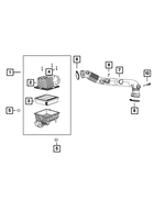 68350283AB - Fuel and Accelerator Pedal: Air Cleaner for Jeep: Compass Image