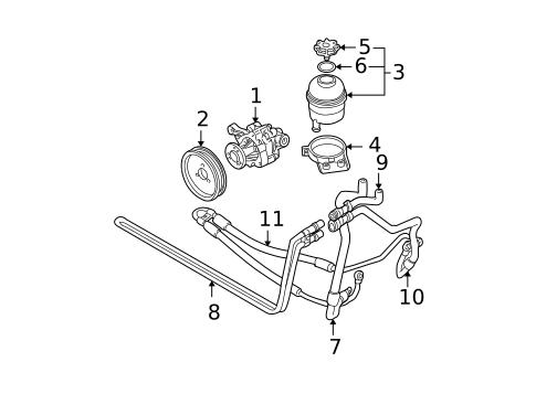 Pump & Hoses for 2000 BMW X5 #0