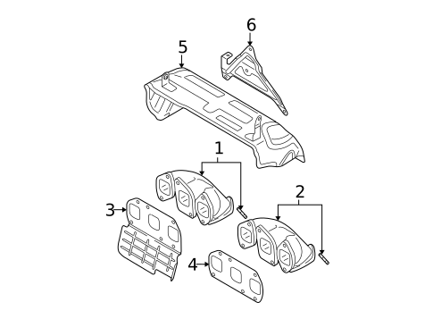 Exhaust Manifold for 2007 Volkswagen Passat #0