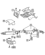 55314992AB - Steering: Steering Column Bracket for Mopar Image