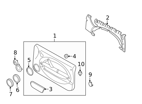 Interior Trim - Door for 2005 Mini Cooper #0