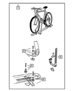 82207942 - Mopar Accessories - Component Parts: Bike Carrier Kit for Mopar Image