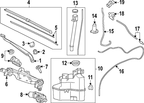 Wiper & Washer Components for 2025 Toyota Prius #0