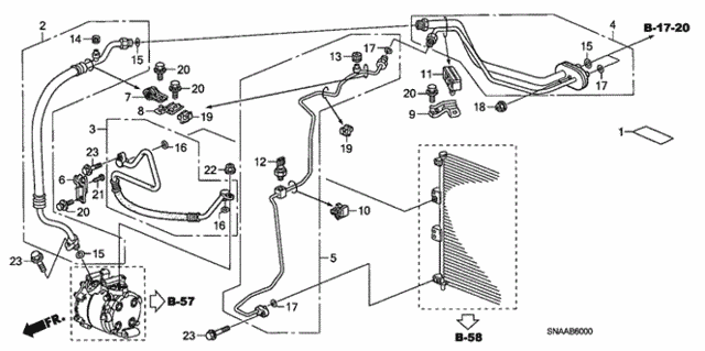 A/C Air Conditioner (Hoses/Pipes) (1.8L) for 2009 Honda Civic #0