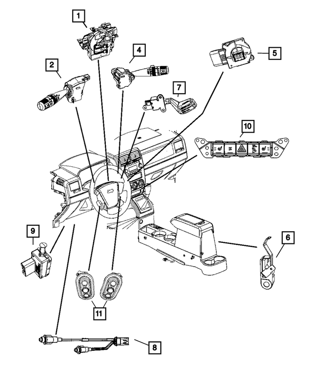 68339336AB - Electrical: Clockspring for Mopar Image