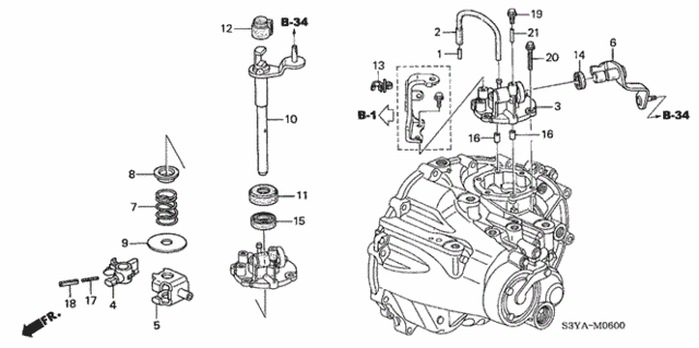 MT Shift Arm for 2005 Honda Insight #0