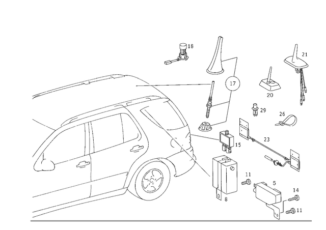 67823111 - Electrical System: Duplexer for Mercedes-Benz: 180C, 250, 300S, 400SE, 400SEL, 500SEC, 500SEL, 600SEL, 600SL, C220, C230, C240, C250, C280, C300, C32 AMG, C320, C350, C43 AMG, C55 AMG, C63 AMG, CL500, CL55 AMG, CL550, CL600, CL63 AMG, CL65 AMG, CLK320, CLK350, CLK430, CLK500, CLK55 AMG, CLK550, CLK63 AMG, CLS500, CLS55 AMG, CLS550, CLS63 AMG, E320, E420, E430, E500, E55 AMG, G55 AMG, G550, G63 AMG, GL320, GL550, GLK250, GLK350, ML320, ML350, ML430, ML450, ML500, ML55 AMG, ML550, ML63 AMG, R320, R350, R500, S350, S400, S420, S430, S500, S55 AMG, S550, S600, S63 AMG, SL320, SL500, SL55 AMG, SL550, SL600, SL63 AMG, SL65 AMG, SLK280, SLK300, SLR McLaren, SLS AMG Image image