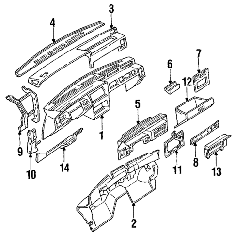 Instrument Panel for 1990 INFINITI M30 #0