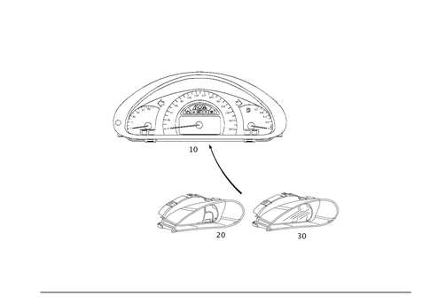 Instrument Cluster for 2005 Mercedes-Benz C55 AMG #0