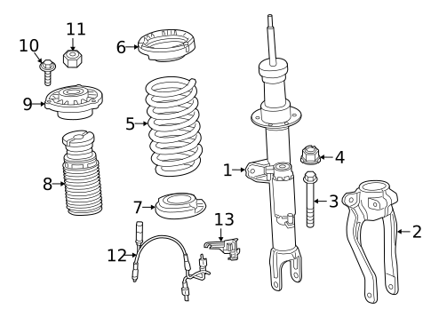 Struts & Components for 2021 BMW 530e #4