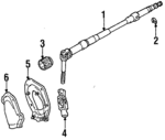4521010161 - Steering: Column Shaft for Toyota: Tercel Image