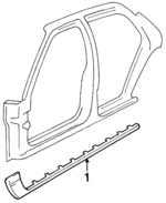 88891333 - Body: Rocker Molding for GM Image