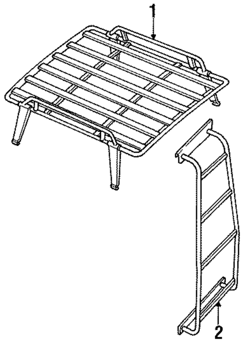 Luggage Carrier for 1994 Land Rover Discovery #2
